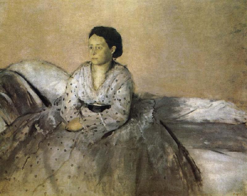 Edgar Degas Mrs. Edgar Norge oil painting art